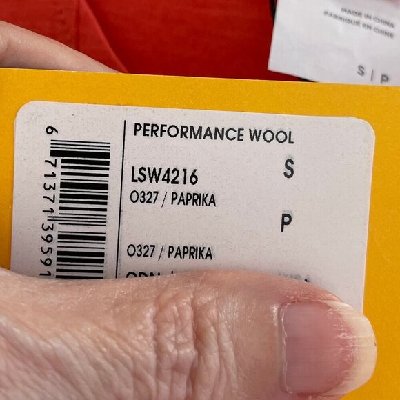 Lole Performance Wool Racer Back Hi Low Tank Top Paprika Orange Sz S NWT - Picture 11 of 13